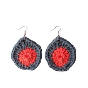 Crochet Earrings Boho Hippie Festival Handmade Handcrafted Bohemian Casual Y2K